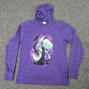 Disney Maleficent WonderGround Gallery Hoodie Long Sleeve Purple Size Medium